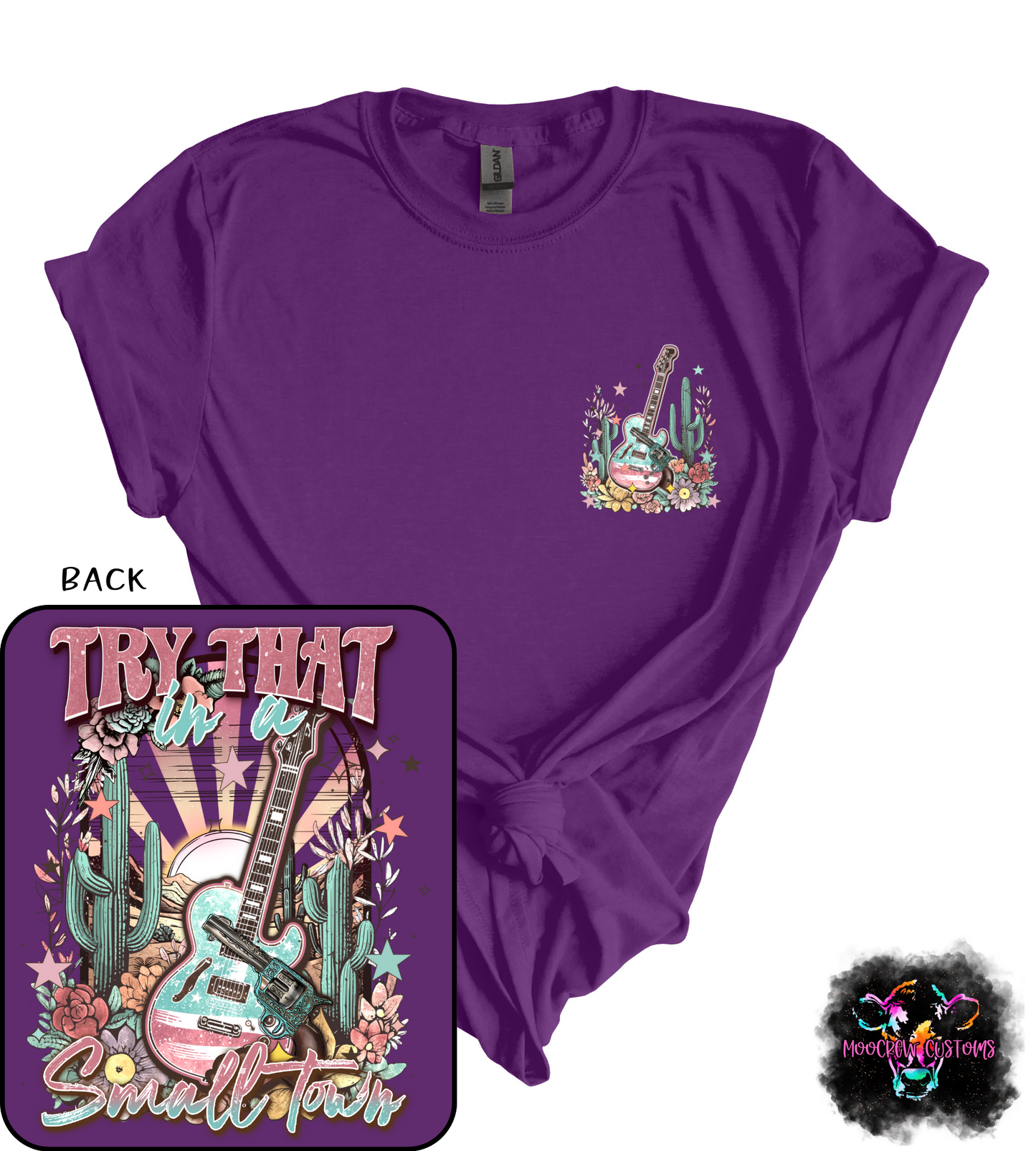 Try That In A Small Town Ladies Tshirt