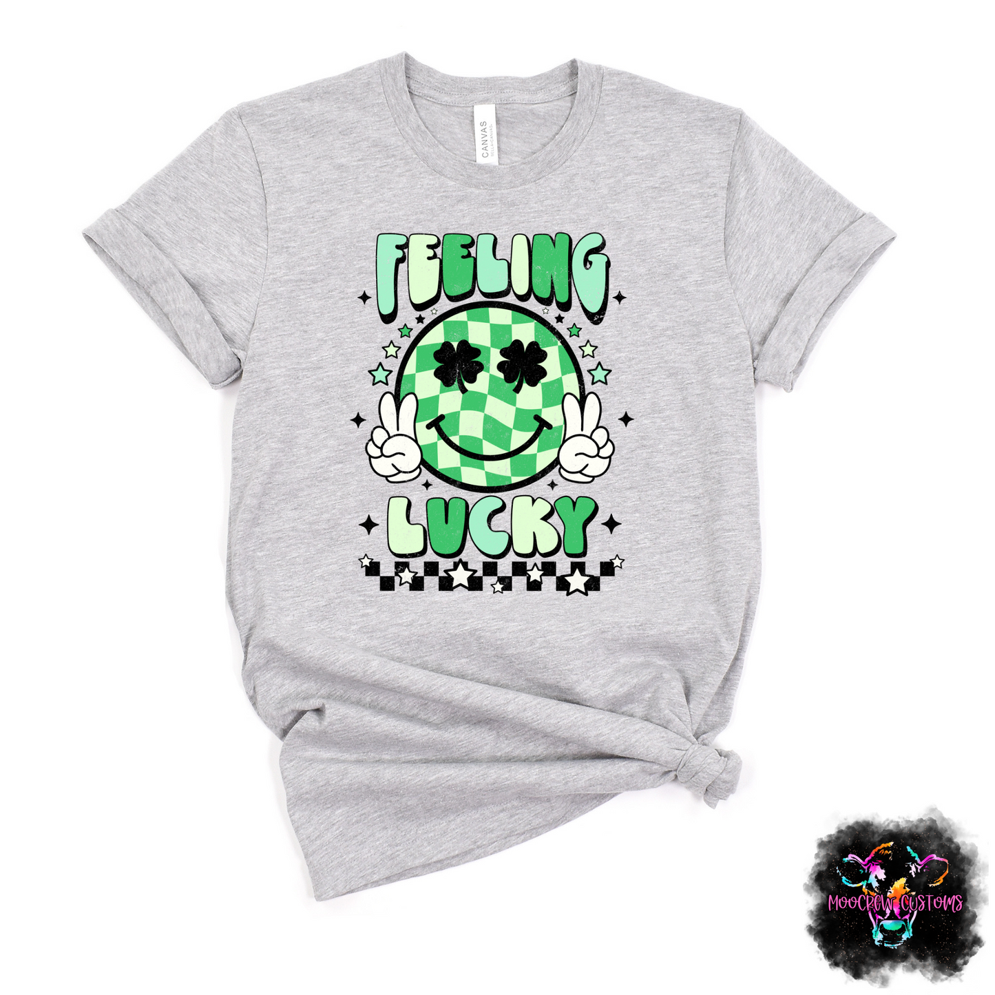 Retro Smiley Feeling Lucky Tshirt