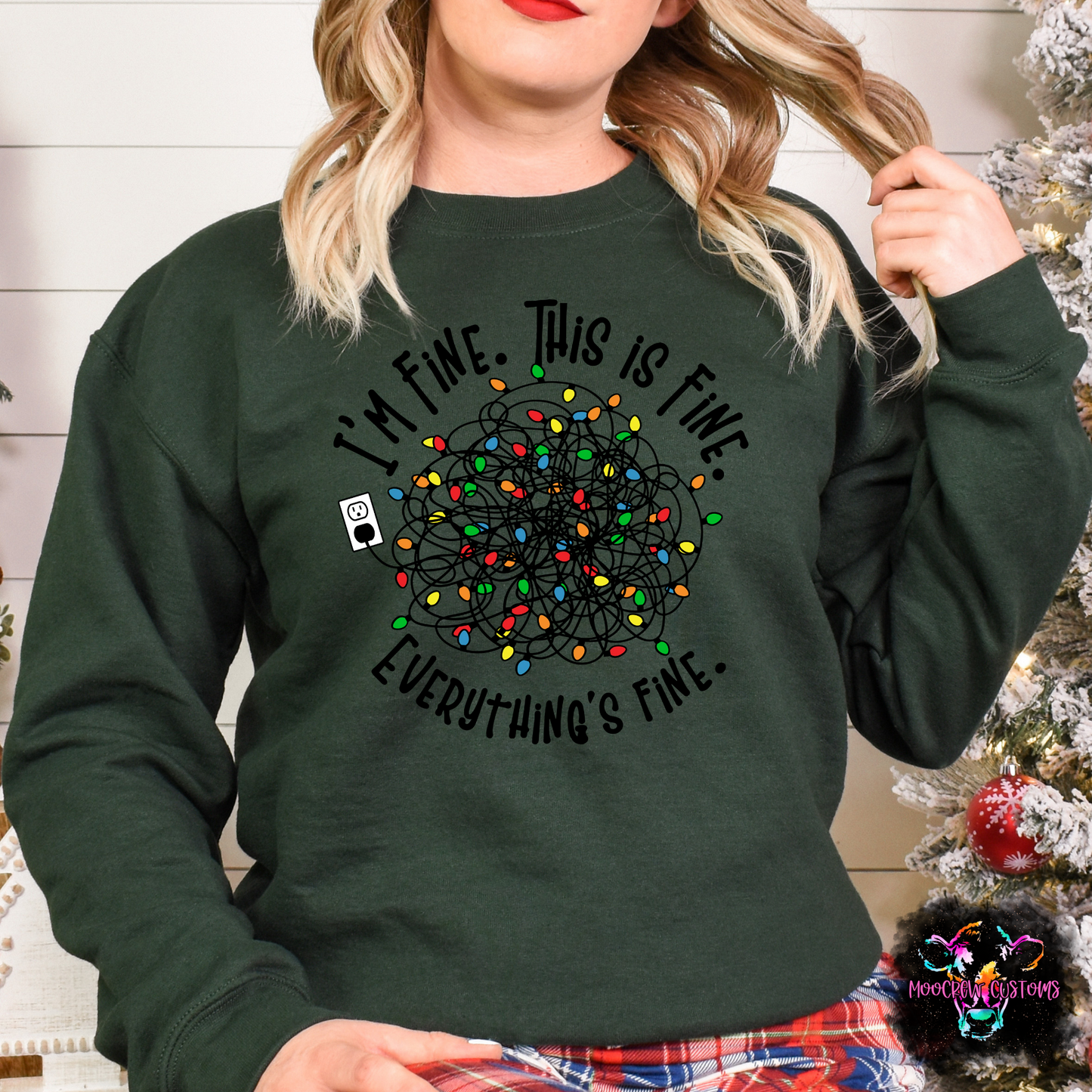 I'm Fine, Everything Is Fine Lights Shirt