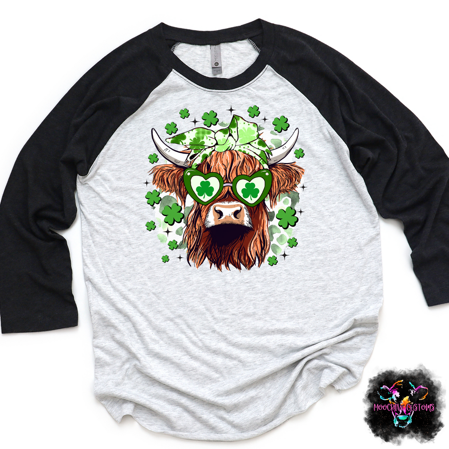 One Lucky Heifer Raglan T