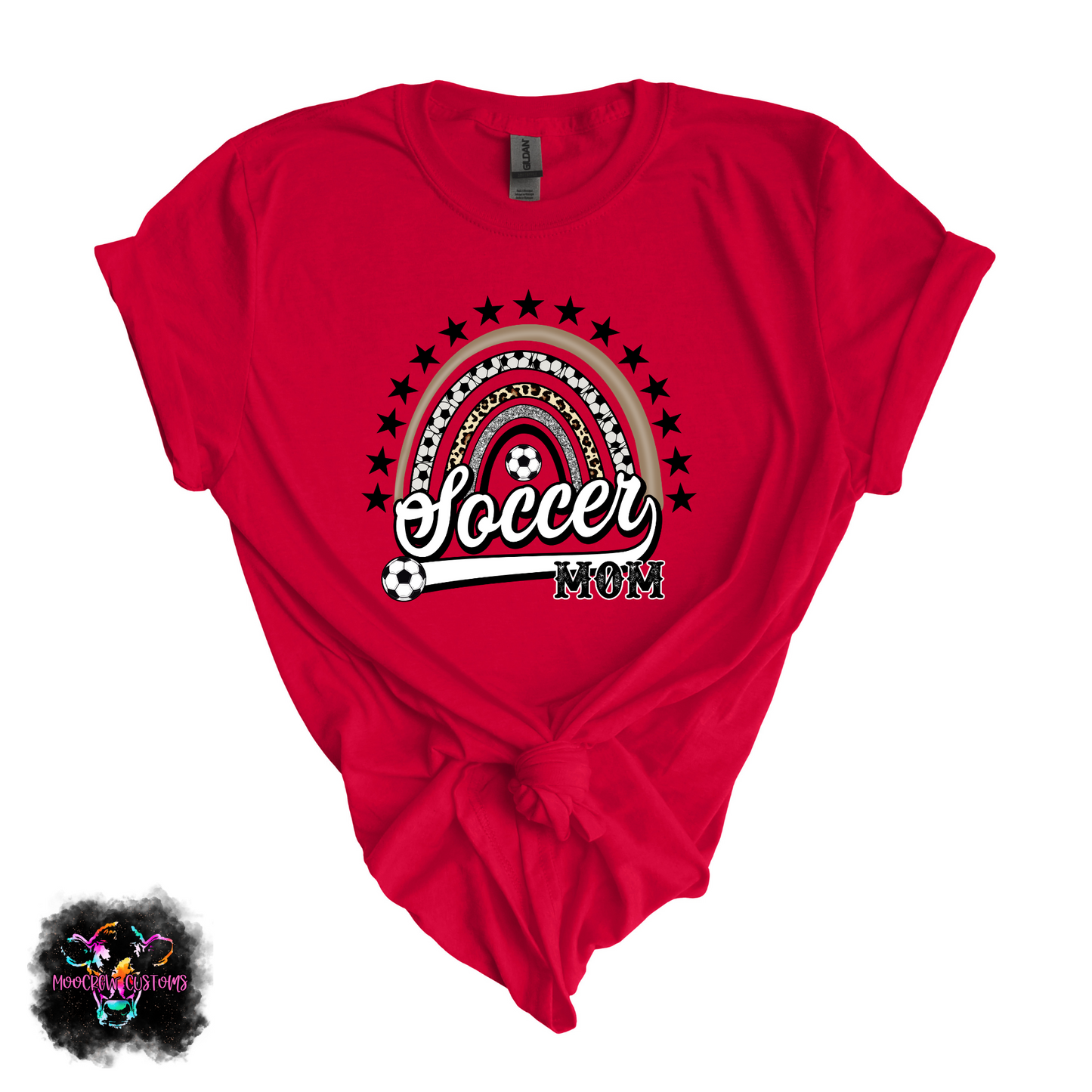 Soccer Mom Rainbow Tshirt