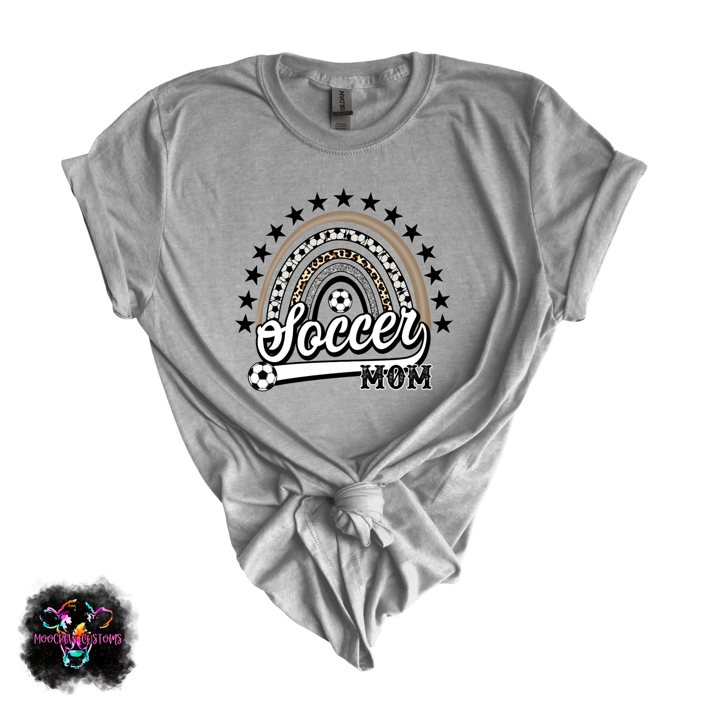 Soccer Mom Rainbow Tshirt