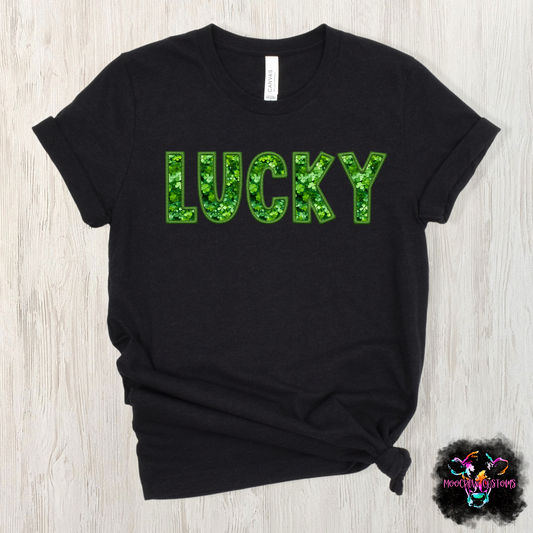 LUCKY Shamrock Tshirt