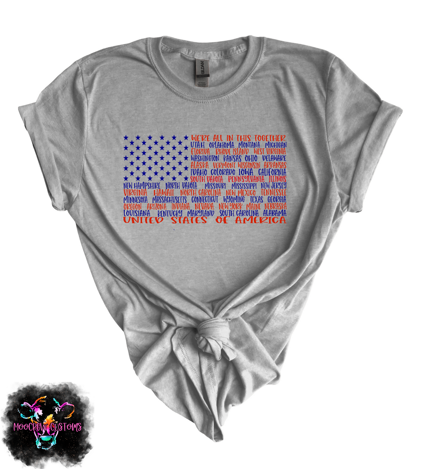 One Nation States Flag Tshirt