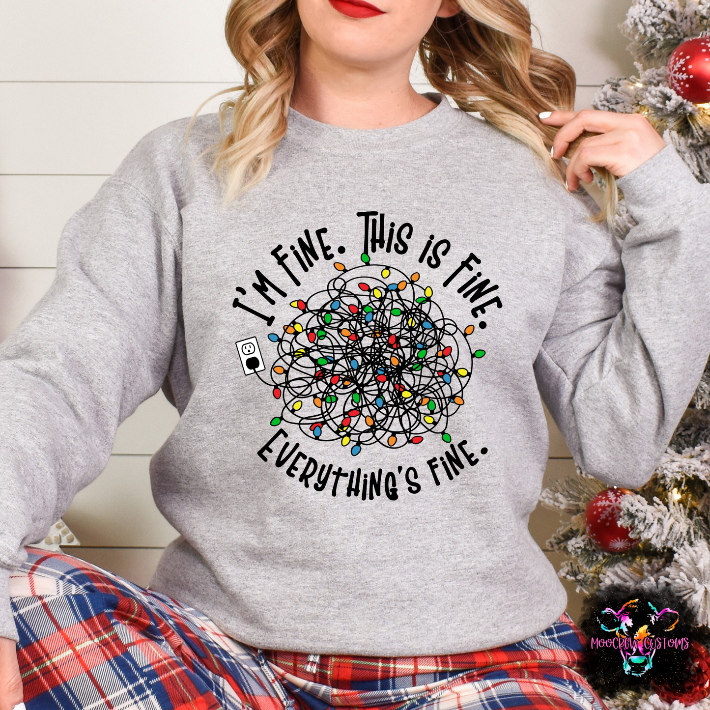 I'm Fine, Everything Is Fine Lights Shirt