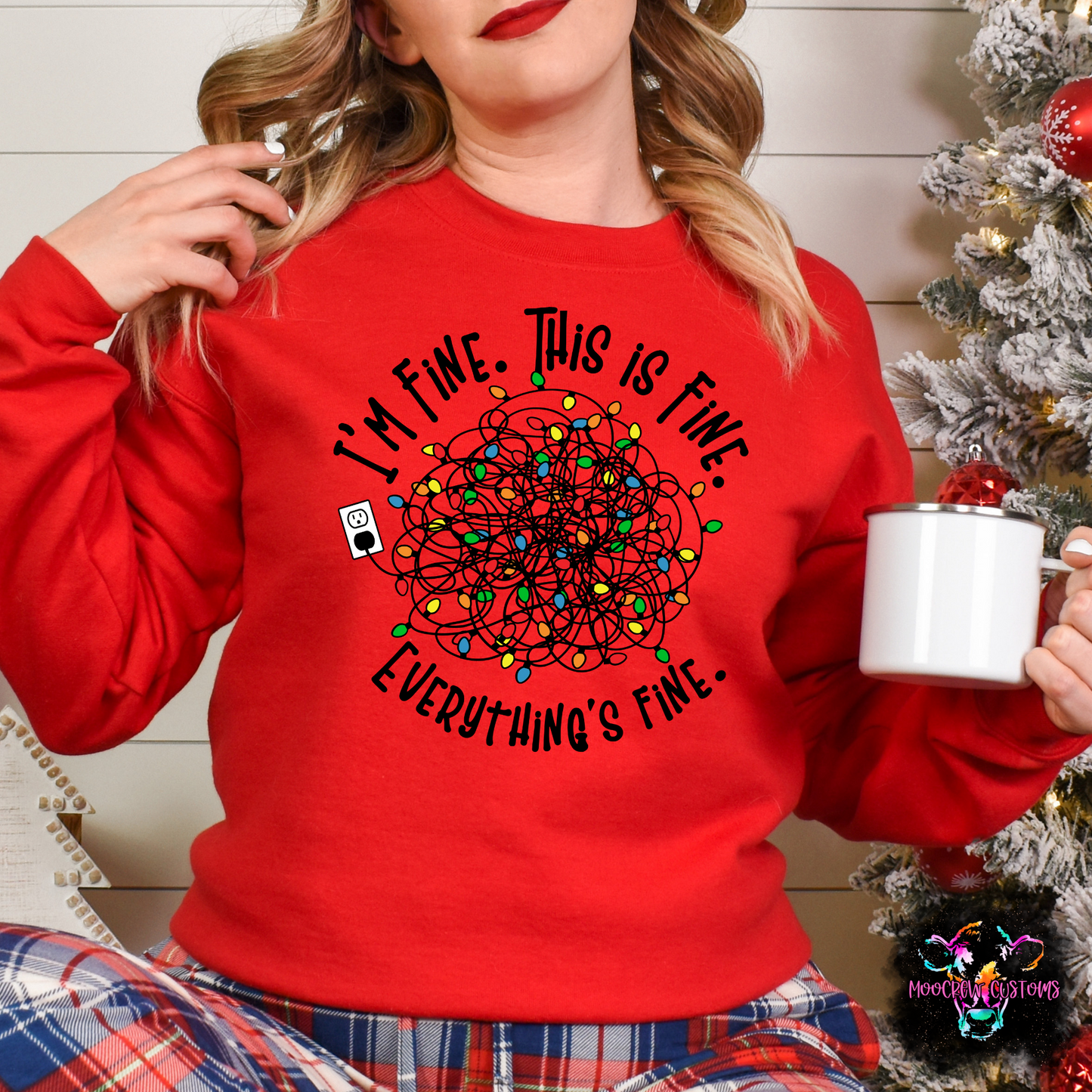 I'm Fine, Everything Is Fine Lights Shirt