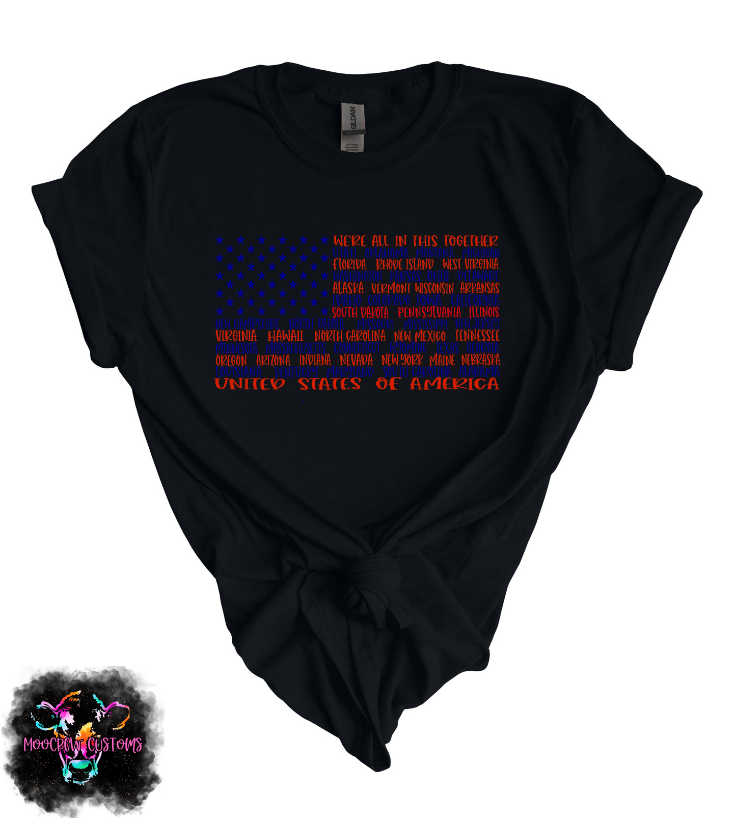One Nation States Flag Tshirt