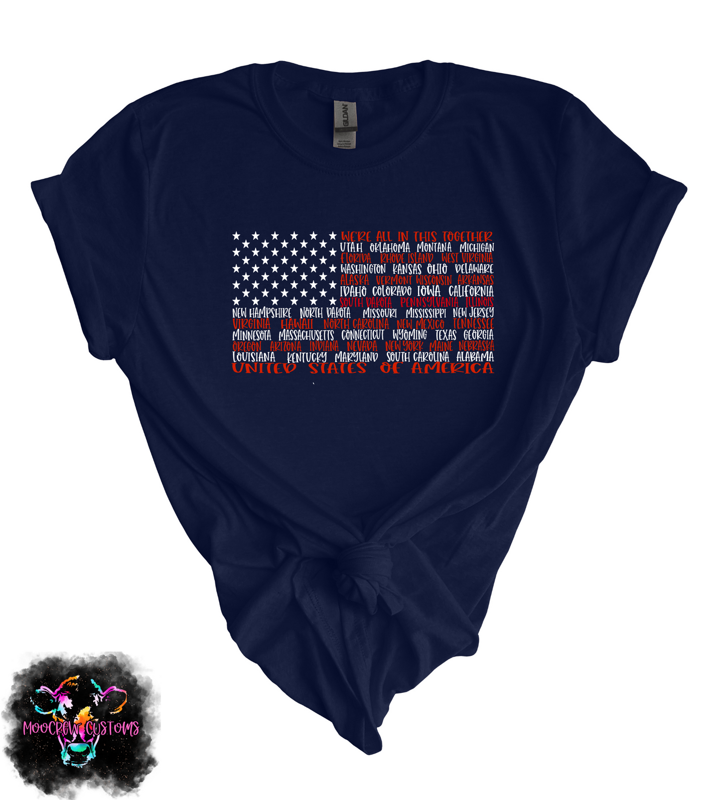 One Nation States Flag Tshirt