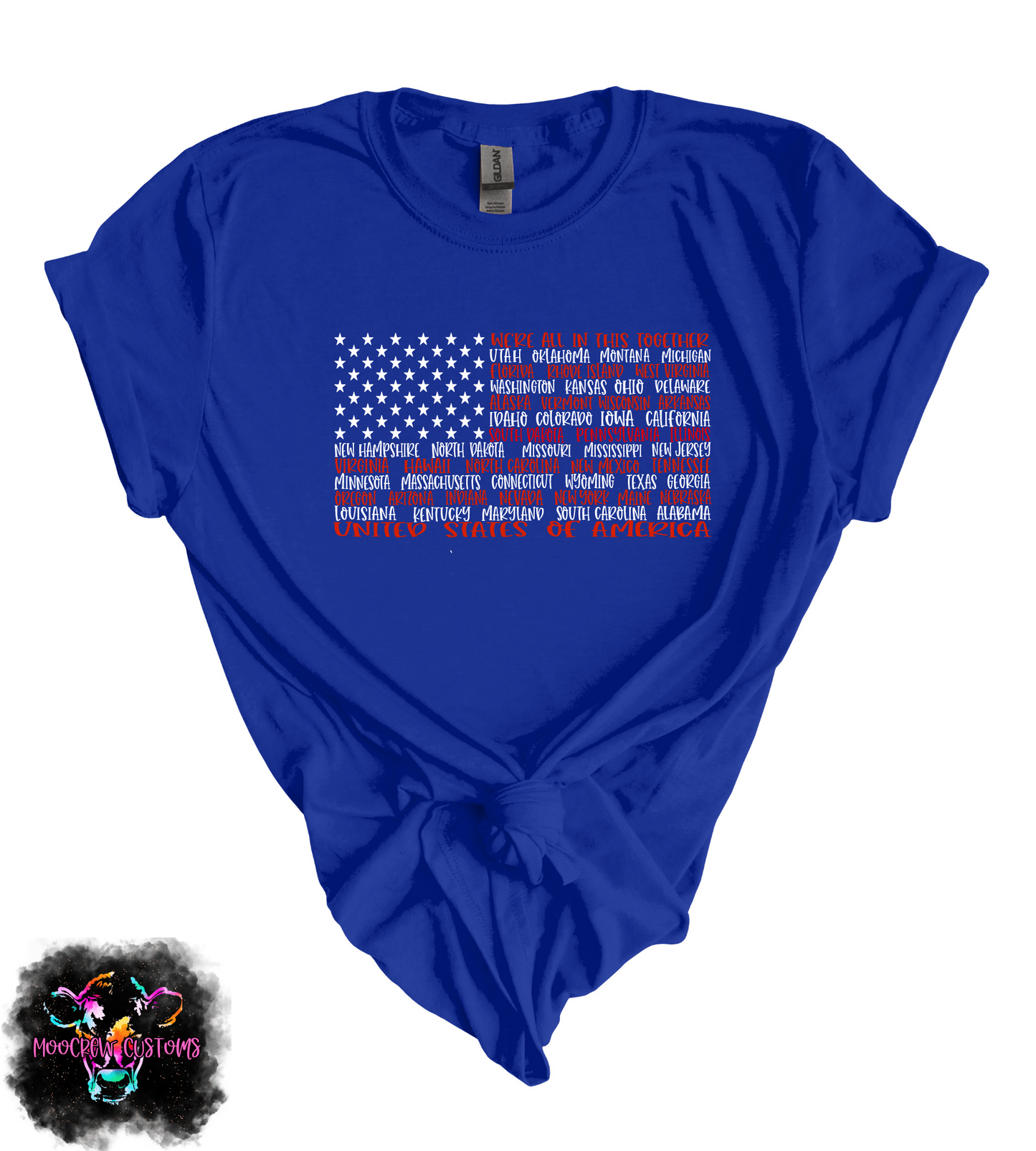 One Nation States Flag Tshirt