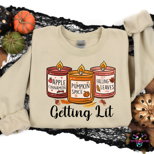 Getting Lit Fall Candles Shirt