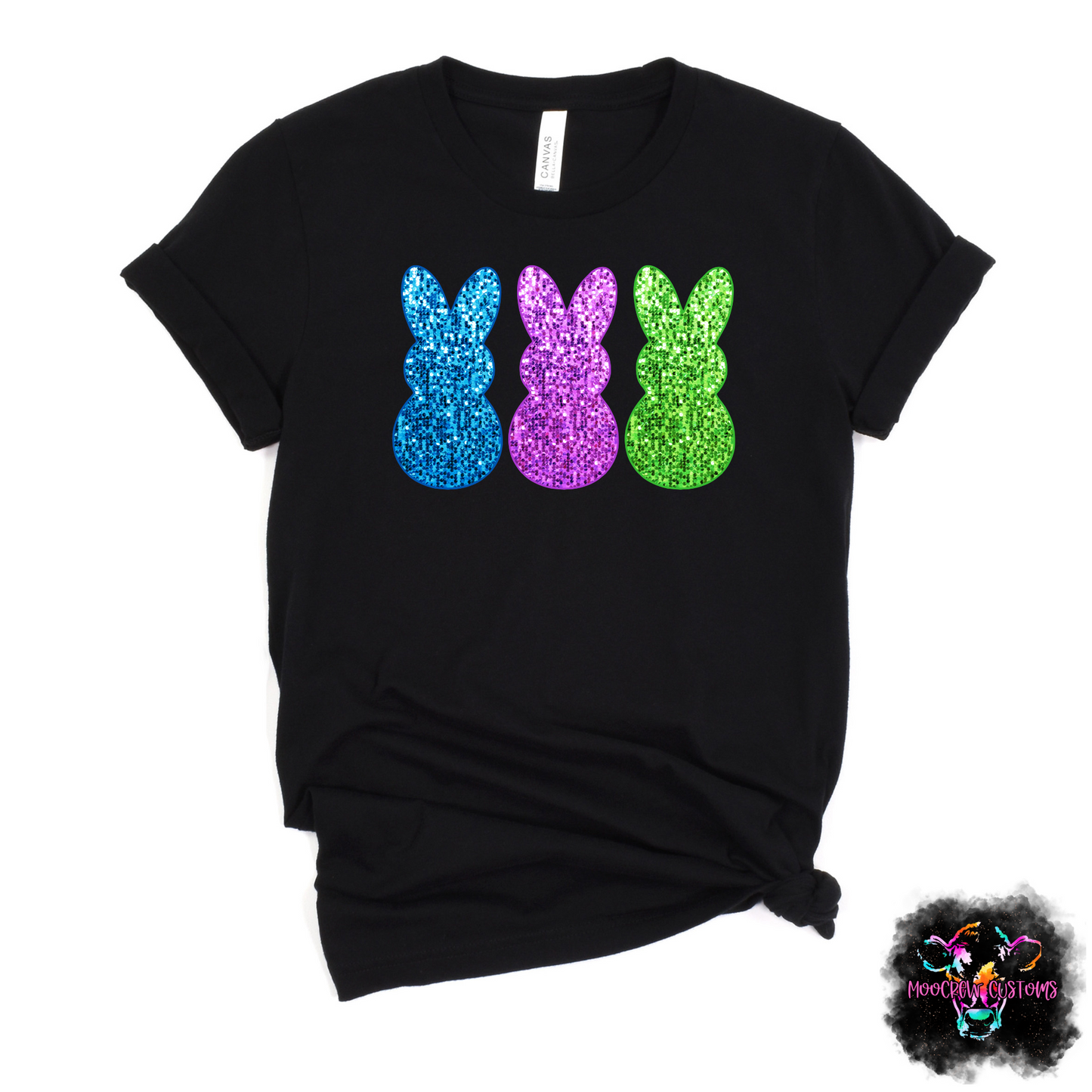Faux Glitter Bunnies Tshirt