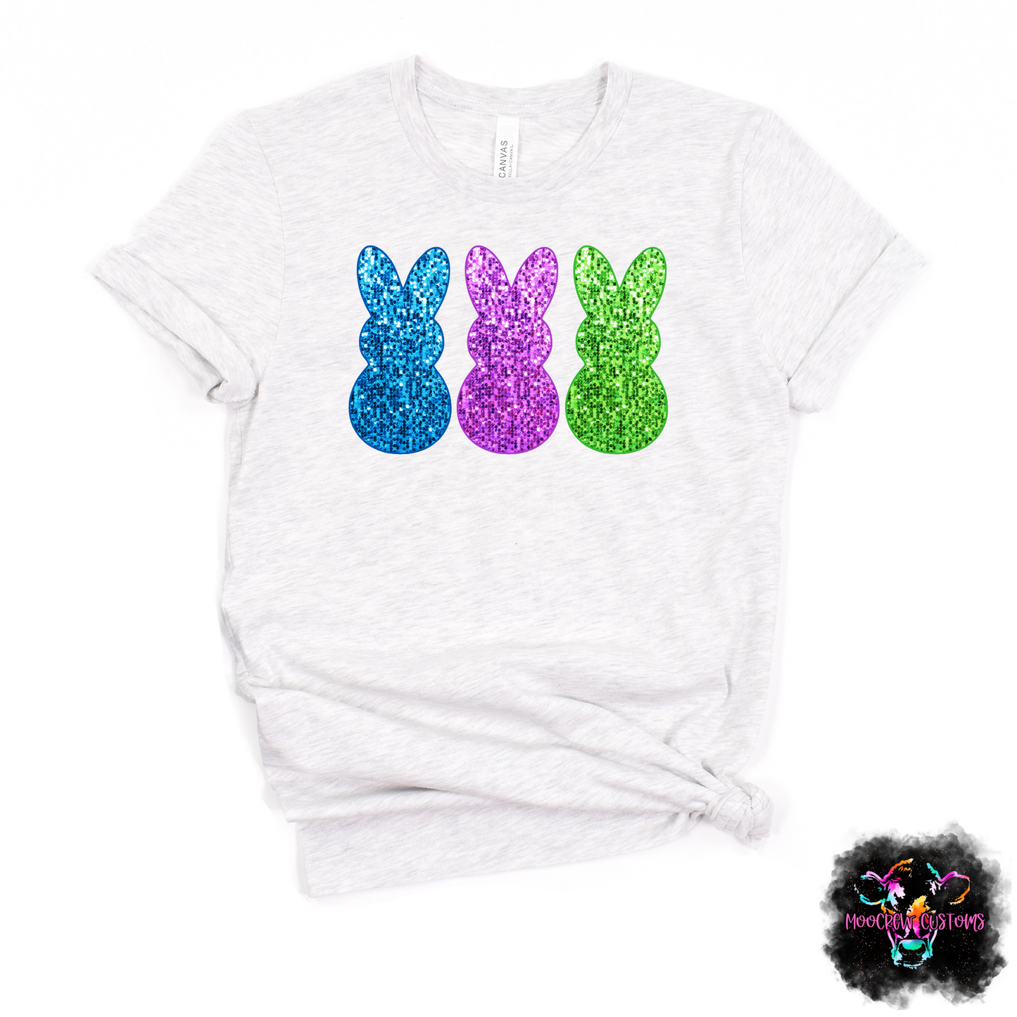 Faux Glitter Bunnies Tshirt