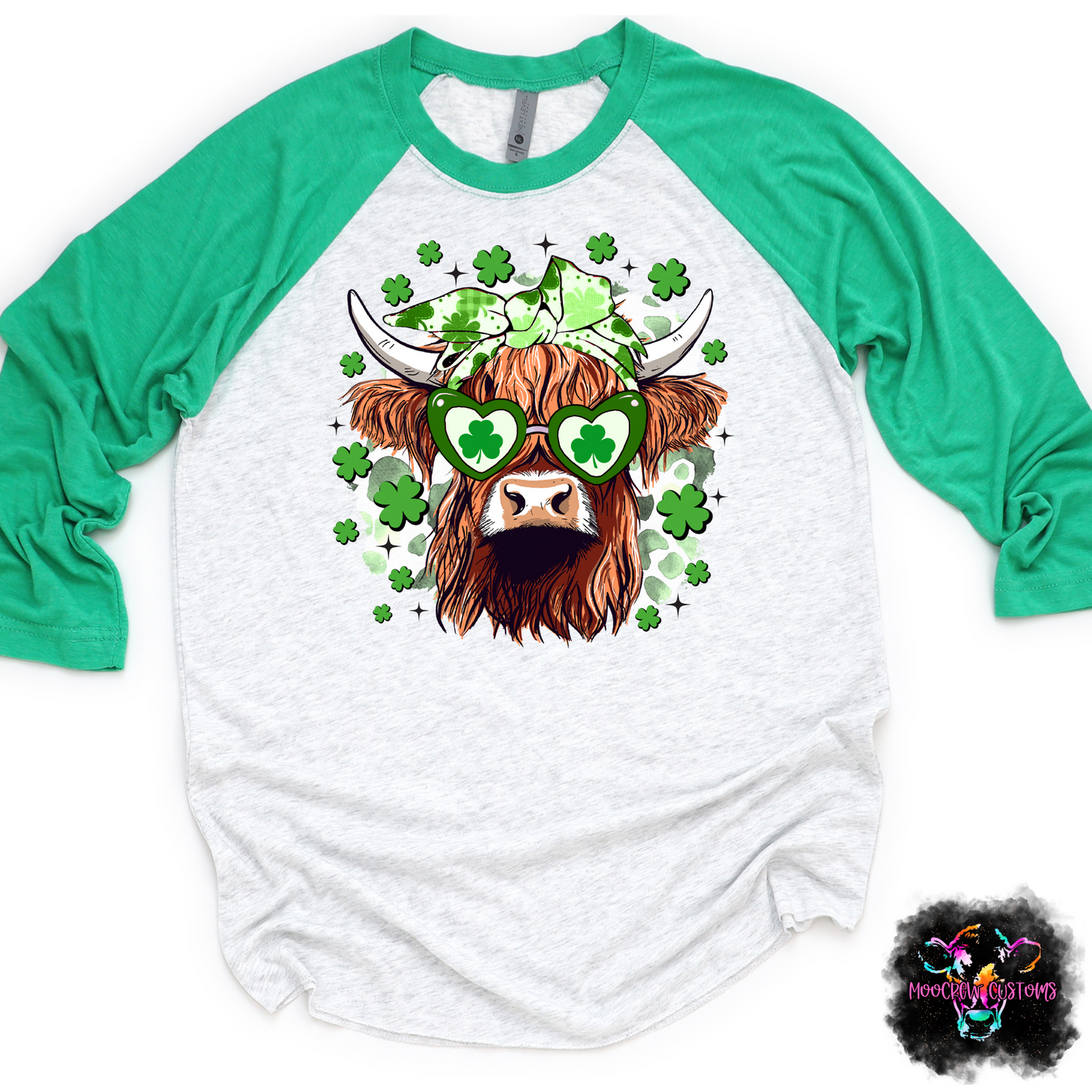 One Lucky Heifer Raglan T