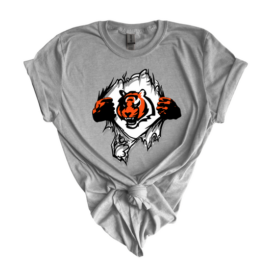 Bengals Chest Ripped Tshirt