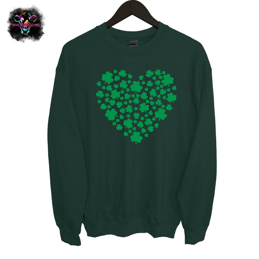 Heart of Shamrocks Crewneck