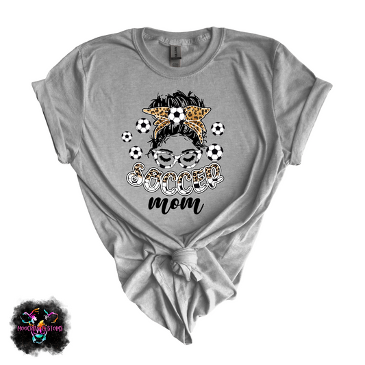 Messy Bun Soccer Mom Tshirt